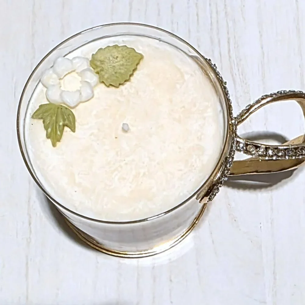Bow Tie Crystal Candle Jar with Slight Fragrance‎ - New